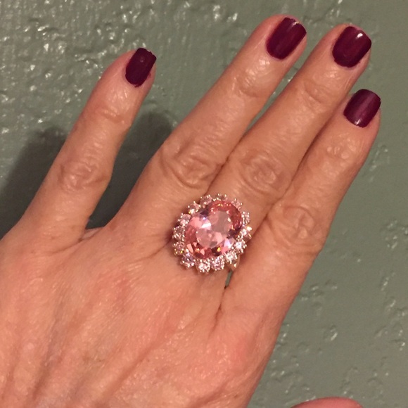 🌸FABULOUS LARGENATURAL KUNZITE STERLING RING🌸